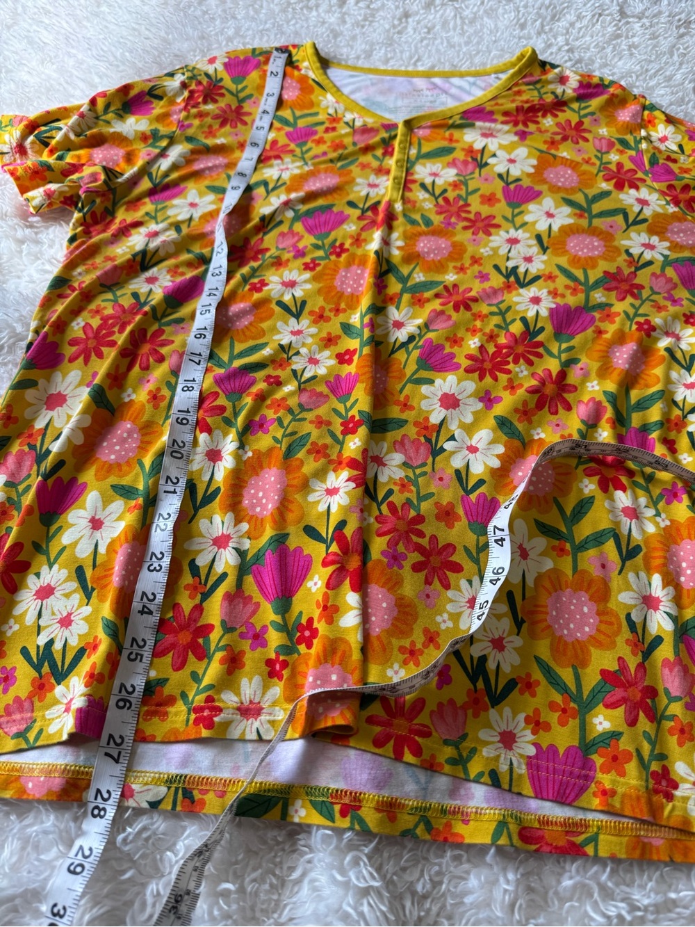 Little Sleepies Sunny Garden Floral Bamboo Spandex Pajama Set Women’s Size XL - Picture 7 of 16